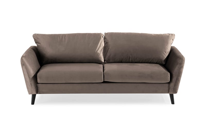 Trend 3-seters Fløyelssofa - Brun - Møbler - Sofaer - Fløyelssofaer
