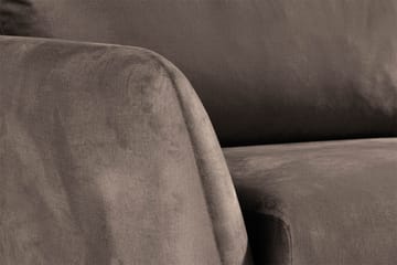 Trend 3-seters Fløyelssofa - Brun - Møbler - Sofaer - Fløyelssofaer