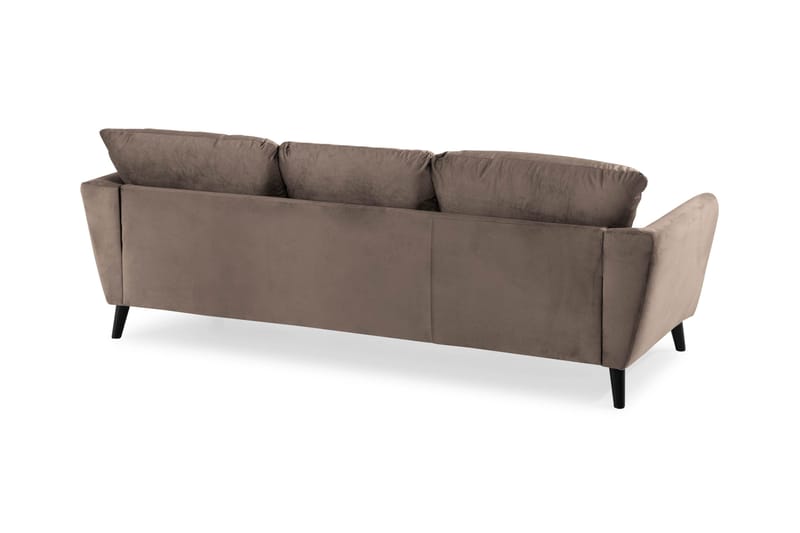 Trend 3-seters Fløyelssofa - Brun - Møbler - Sofaer - Fløyelssofaer
