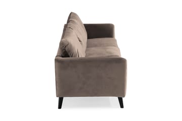 Trend 3-seters Fløyelssofa - Brun - Møbler - Sofaer - Fløyelssofaer