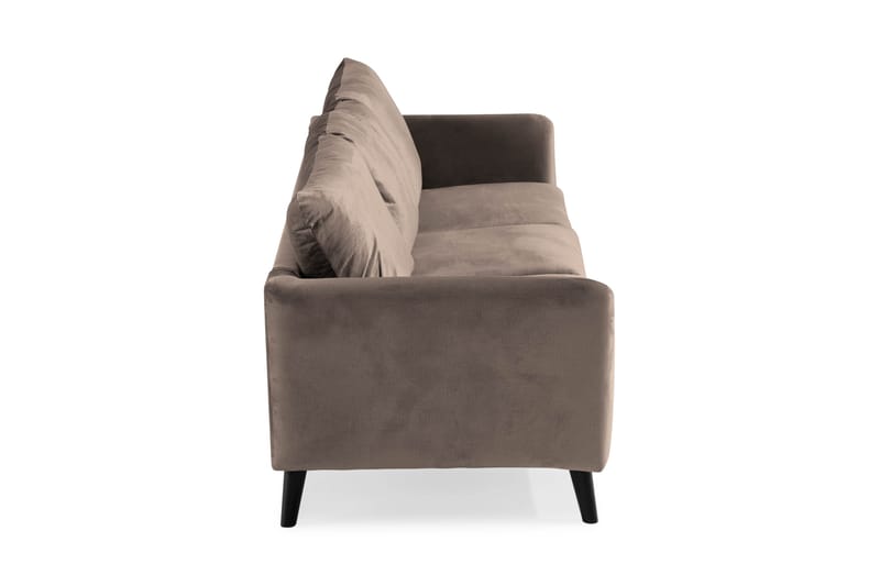 Trend 3-seters Fløyelssofa - Brun - Møbler - Sofaer - Fløyelssofaer