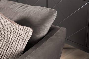 Trend 3-seters Fløyelssofa - Brun - Møbler - Sofaer - Fløyelssofaer