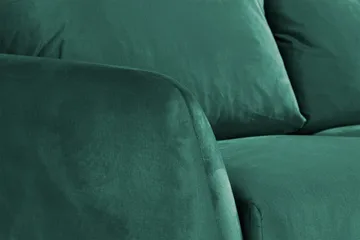 Trend 3-seters Fløyelssofa - Grønn - Møbler - Sofaer - Fløyelssofaer