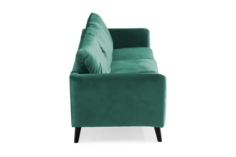 Trend 3-seters Fløyelssofa - Grønn - Møbler - Sofaer - Fløyelssofaer