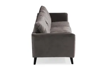 Trend 3-seters Fløyelssofa - Mørk grå - Møbler - Sofaer - Fløyelssofaer