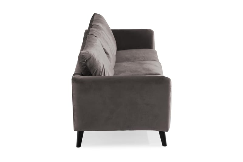 Trend 3-seters Fløyelssofa - Mørk grå - Møbler - Sofaer - Fløyelssofaer