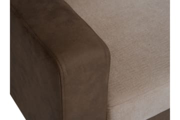 Truro Hjørnesofa Divan Høyre - Brun - Møbler - Sofaer - Fløyelssofaer