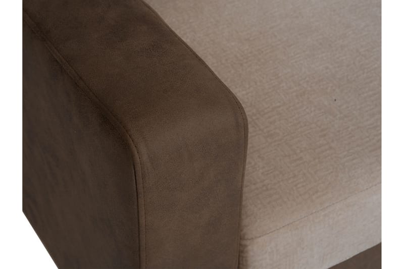 Truro Hjørnesofa Divan Høyre - Brun - Møbler - Sofaer - Fløyelssofaer