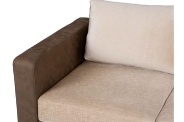 Truro Hjørnesofa Divan Høyre - Brun - Møbler - Sofaer - Fløyelssofaer