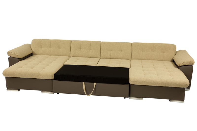 U-sovesofa Wicenza 375x155x76 cm - Sovesofa divan - U sovesofa - Fløyelssofaer