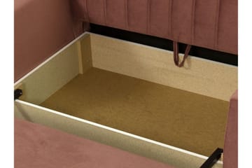 Upperud 2-seters Sovesofa - Fløyel/Svart - Møbler - Sofaer - Sovesofaer - 2 seters sovesofa