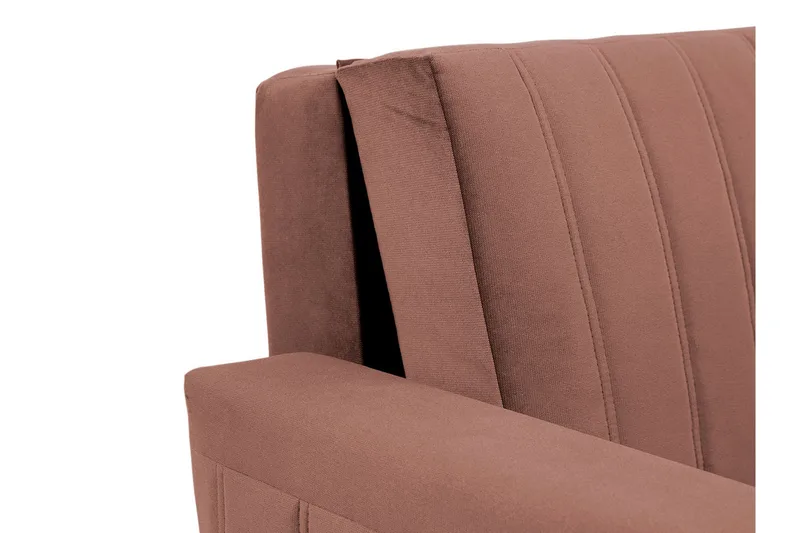 Upperud 2-seters Sovesofa - Fløyel/Svart - Møbler - Sofaer - Sovesofaer - 2 seters sovesofa