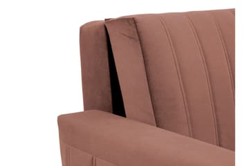 Upperud 2-seters Sovesofa - Fløyel/Svart - Møbler - Sofaer - Sovesofaer - 2 seters sovesofa