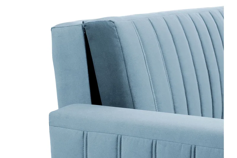 Upperud 3-seters Sovesofa - Fløyel/Svart - Møbler - Sofaer - Sovesofaer - 3 seters sovesofa