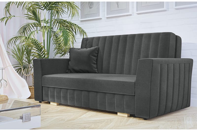 Upperud Sofa - Grå - Møbler - Sofaer - Sovesofaer - 2 seters sovesofa