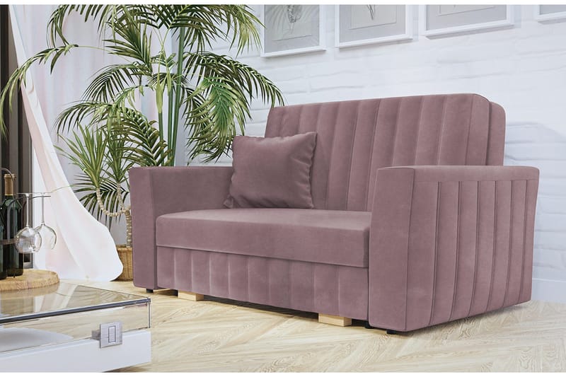 Upperud Sofa - Rosa - Møbler - Sofaer - Sovesofaer - 2 seters sovesofa