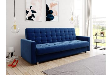 Veasna Sovesofa - Blå - Møbler - Sofaer - Fløyelssofaer