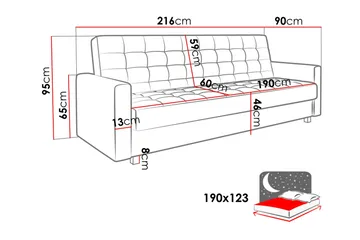 Veasna Sovesofa - Grønn - Møbler - Sofaer - Fløyelssofaer