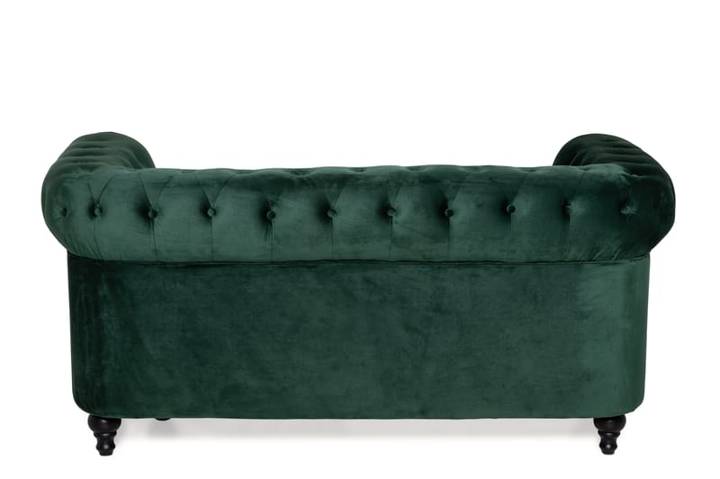 Fløyelssofa Walton Lyx 2-seter - Mørkgrønn - Howard-sofaer - Fløyelssofaer - Chesterfield sofaer - 2 seter sofa