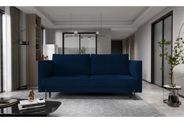 Zerlo 3-seters Sofa - Mørkeblå - Møbler - Sofaer - Fløyelssofaer
