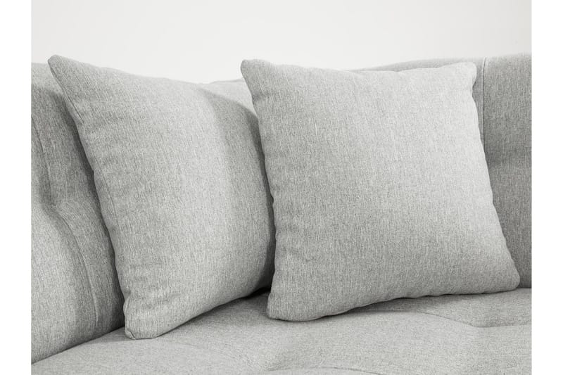 Zumar Høyre U-formet Sovesofa 128x302 cm med Oppbevaring i Stoff - Grå - Møbler - Sofaer - Sovesofaer - Sovesofa divan