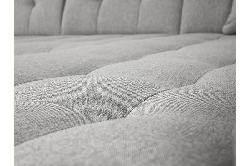 Zumar Høyre U-formet Sovesofa 128x302 cm med Oppbevaring i Stoff - Grå - Møbler - Sofaer - Sovesofaer - Sovesofa divan