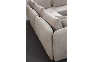 Floransa 4-seters Sofa med Divan - Hvit - Møbler - Sofaer - Sofaer med sjeselong - 4 seters sofa med divan