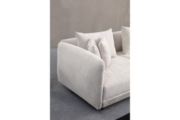 Floransa 4-seters Sofa med Divan - Hvit - Møbler - Sofaer - Sofaer med sjeselong - 4 seters sofa med divan