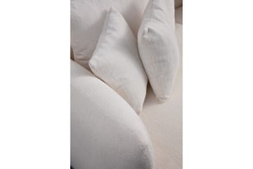 Floransa 4-seters Sofa med Divan - Hvit - Møbler - Sofaer - Sofaer med sjeselong - 4 seters sofa med divan