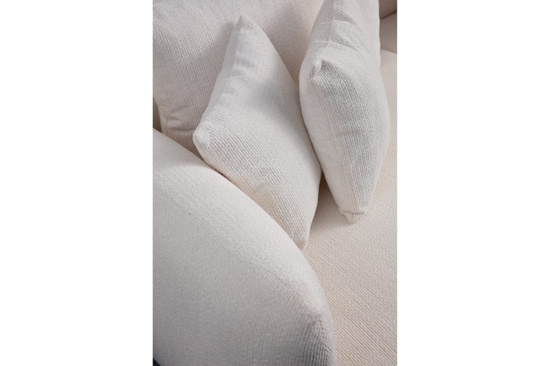 Floransa 4-seters Sofa med Divan - Hvit - Møbler - Sofaer - Sofaer med sjeselong - 4 seters sofa med divan