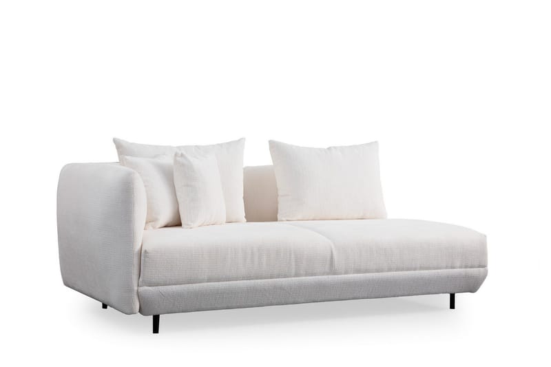 Floransa 4-seters Sofa med Divan - Hvit - Møbler - Sofaer - Sofaer med sjeselong - 4 seters sofa med divan