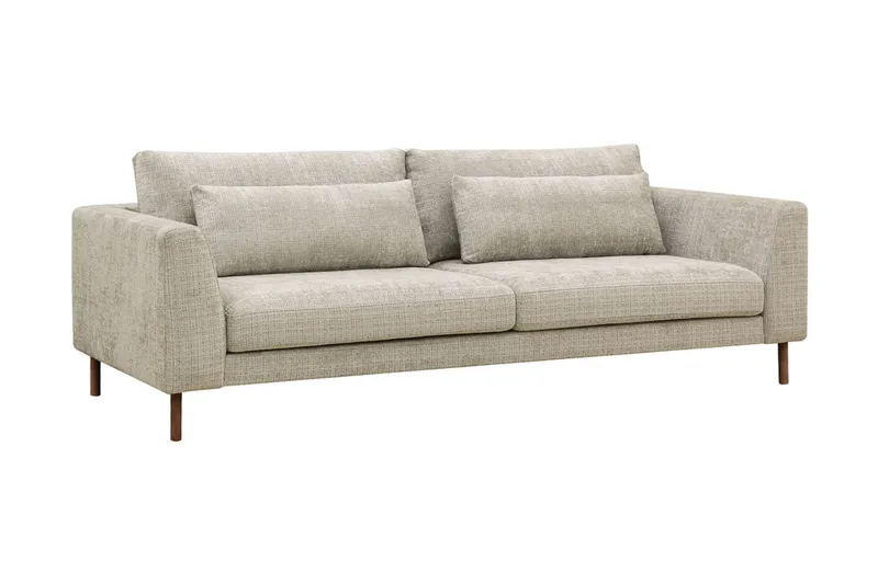 Florenz 3-seters Sofa i Chenille - Grå / Beige - Møbler - Sofaer - 3 seter sofa