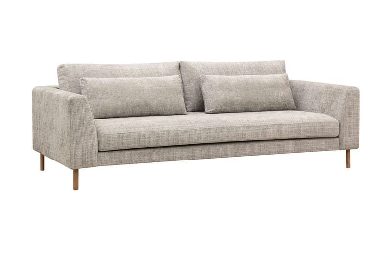 Florenz 3-seters Sofa i Chenille - Grå / Beige - Møbler - Sofaer - 3 seter sofa