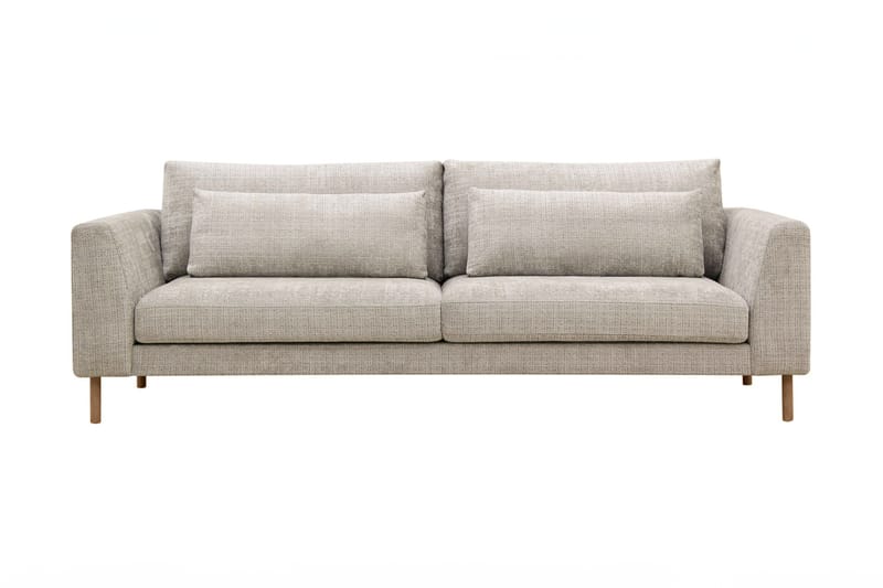 Florenz 3-seters Sofa i Chenille - Grå / Beige - Møbler - Sofaer - 3 seter sofa