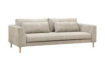 Florenz 3-seters Sofa i Chenille - Grå / Beige - Møbler - Sofaer - 3 seter sofa