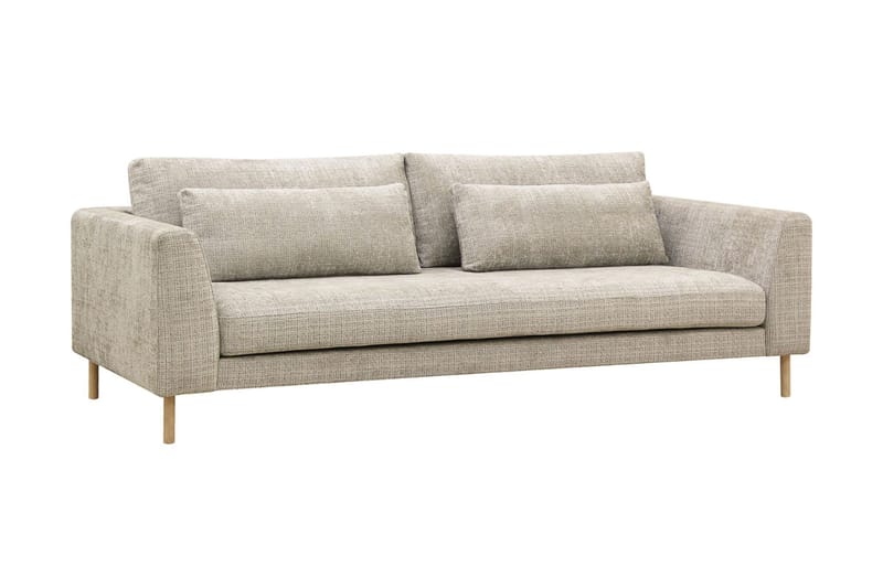 Florenz 3-seters Sofa i Chenille - Grå / Beige - Møbler - Sofaer - 3 seter sofa