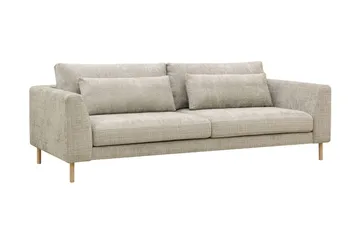 Florenz 3-seters Sofa i Chenille - Grå / Beige - Møbler - Sofaer - 3 seter sofa