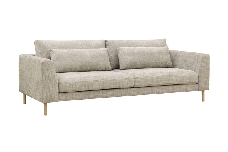 Florenz 3-seters Sofa i Chenille - Grå / Beige - Møbler - Sofaer - 3 seter sofa