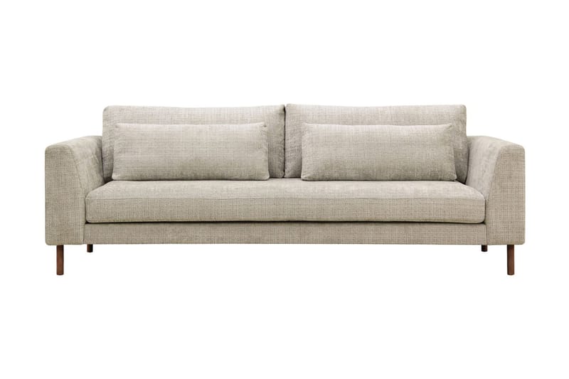 Florenz 3-seters Sofa i Chenille, Grå / Beige