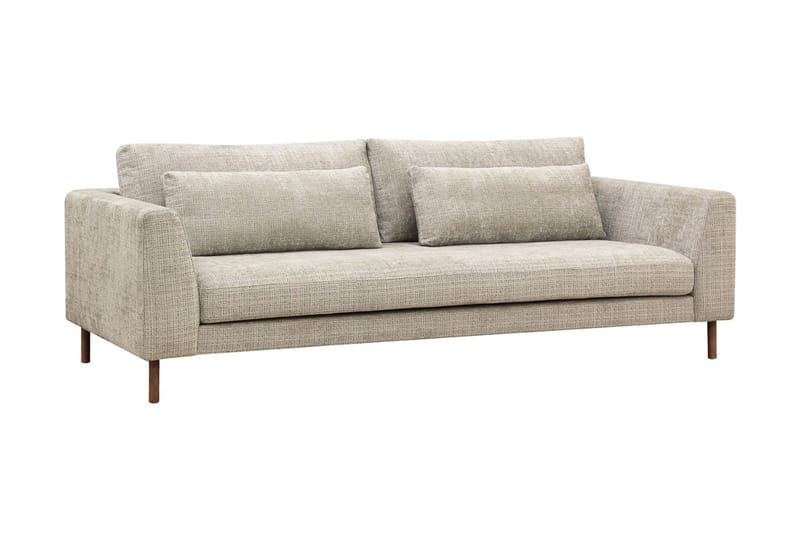 Florenz 3-seters Sofa i Chenille - Grå / Beige - Møbler - Sofaer - 3 seter sofa