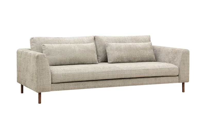 Florenz 3-seters Sofa i Chenille - Grå/Beige - Møbler - Sofaer - 3 seter sofa