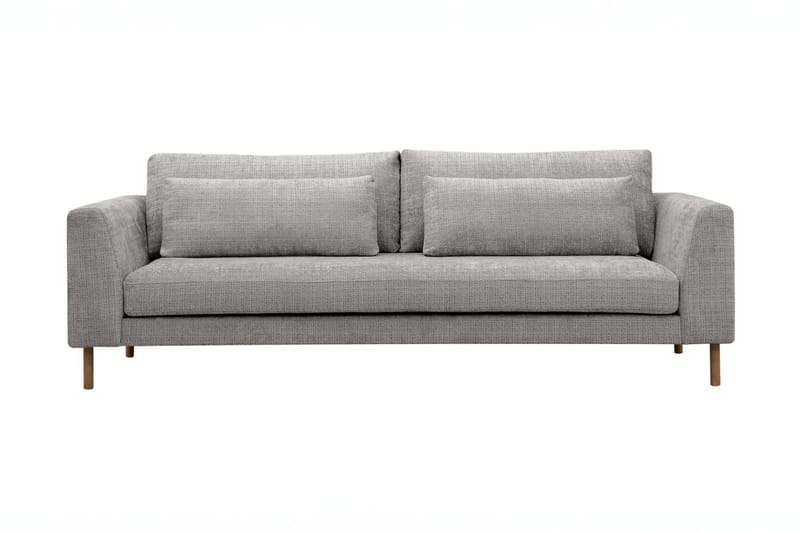 Florenz 3-seters Sofa i Chenille, Lys grå