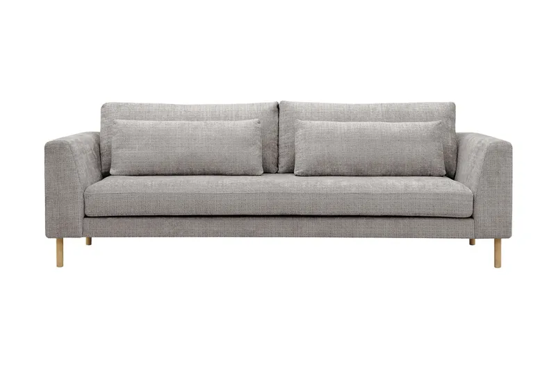 Florenz 3-seters Sofa i Chenille - Lys grå - Møbler - Sofaer - 3 seter sofa
