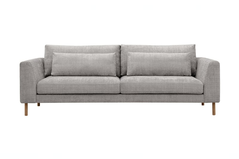 Florenz 3-seters Sofa i Chenille - Lys grå - Møbler - Sofaer - 3 seter sofa