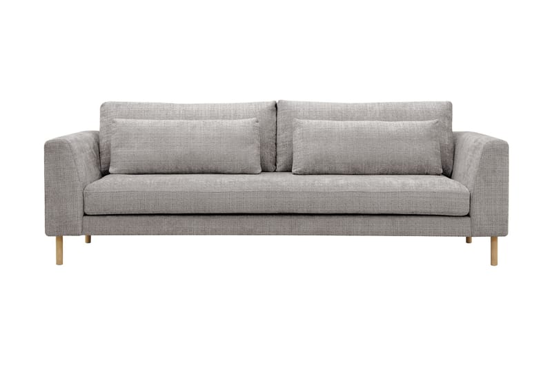 Florenz 3-seters Sofa i Chenille - Lys grå - Møbler - Sofaer - 3 seter sofa