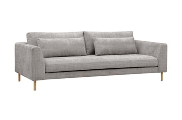 Florenz 3-seters Sofa i Chenille - Lys grå - Møbler - Sofaer - 3 seter sofa