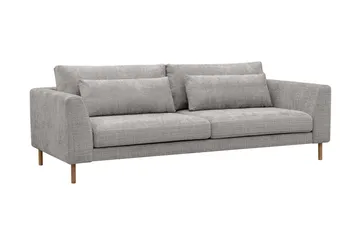 Florenz 3-seters Sofa i Chenille - Lys grå - Møbler - Sofaer - 3 seter sofa