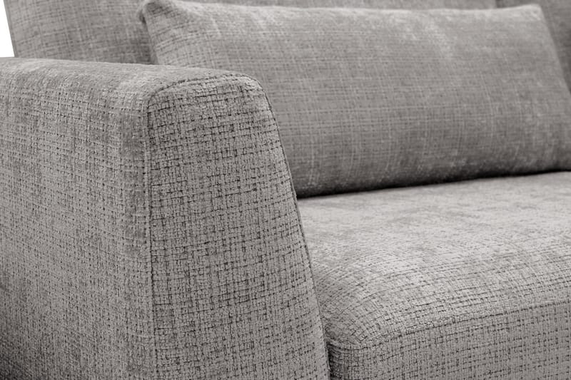 Florenz 3-seters Sofa i Chenille - Lysegrå - Møbler - Sofaer - 3 seter sofa