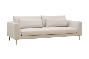 Florenz 3-seters Stoffsofa - Beige - Møbler - Sofaer - 3 seter sofa