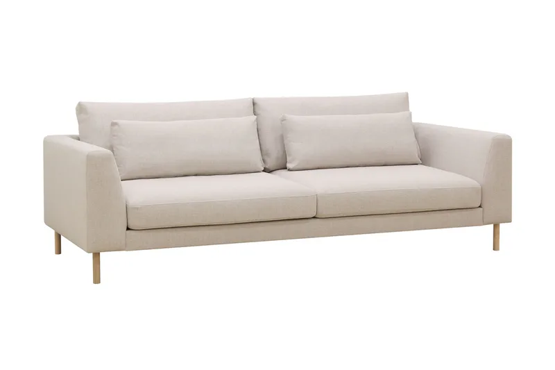 Florenz 3-seters Stoffsofa - Beige - Møbler - Sofaer - 3 seter sofa
